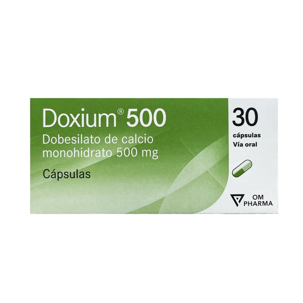Doxium 500 Mg Caja X 30 Cap (Dobesilato De Calcio)