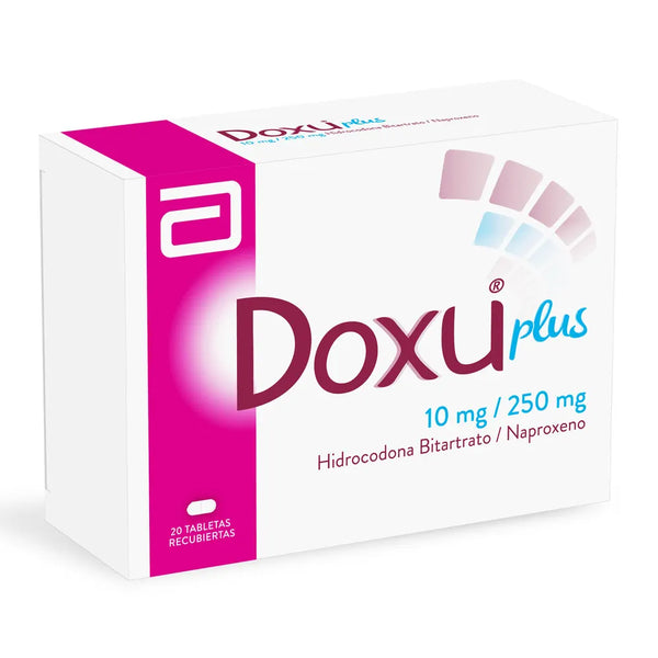 Doxu Plus 10/250 Mg Caja X 20 Tab (Bitartrato De Hidrocodona - Naproxeno)