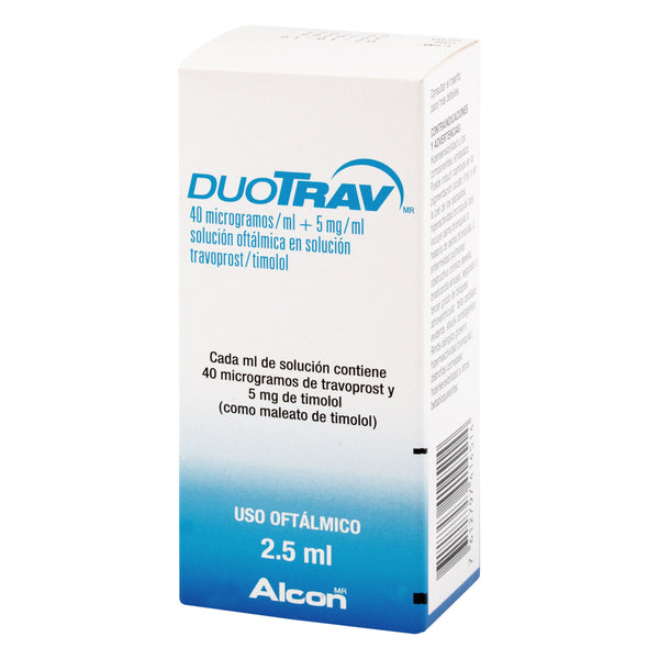 Duotrav Solucion 2.5 Ml (Timolol-Travoprost)