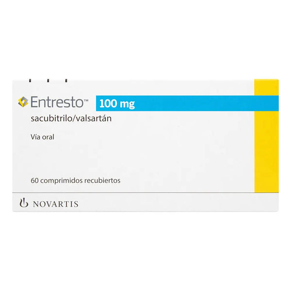 Entresto 100 Mg Caja X 60 Comprimido (Sacubitrilo - Valsartan)