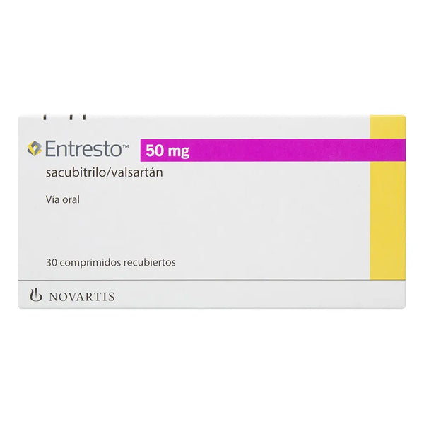 Entresto 50 Mg Caja X 30 Comprimido (Sacubitrilo - Valsartan)