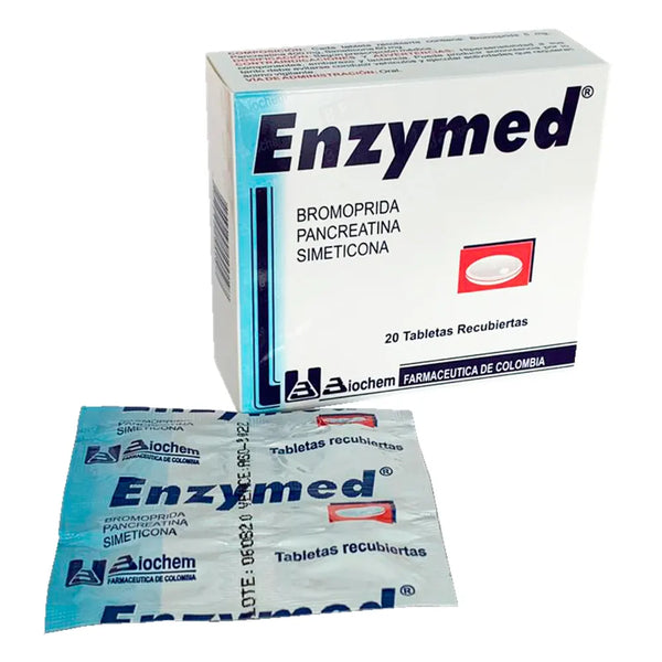 Enzymed Caja X 20 Tab (Pancreatina - Dimeticona - Bromoprida)