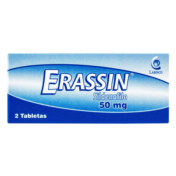 Erassin 50 Mg 2 Tabletas (Sildenafil)