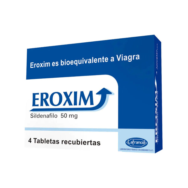 Eroxim 50 Mg Caja X 4.00 Tab (Sildenafil)