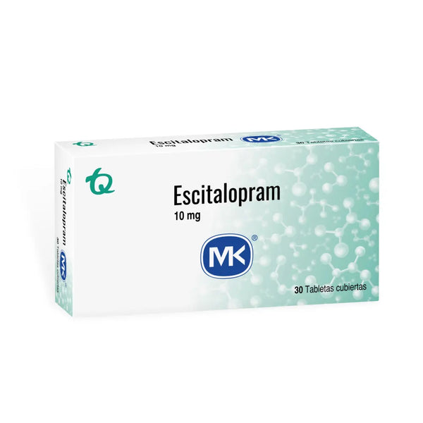 Escitalopram 10 Mg (Mk) Caja X 30 Tab (Escitalopram)