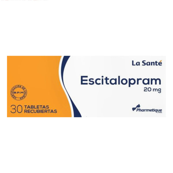 Escitalopram 20 Mg (La Sante) Caja X 30 Tab (Escitalopram)