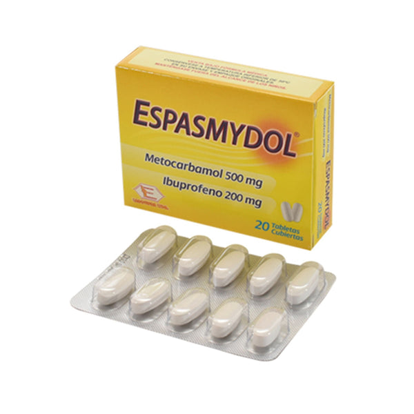 Espasmydol (Metocarbamol Mas Ibuprofeno ) Tableta X 20 Und