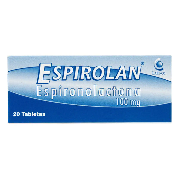 Espirolan 100 Mg Tableta X 20 Und (Espironolactona)