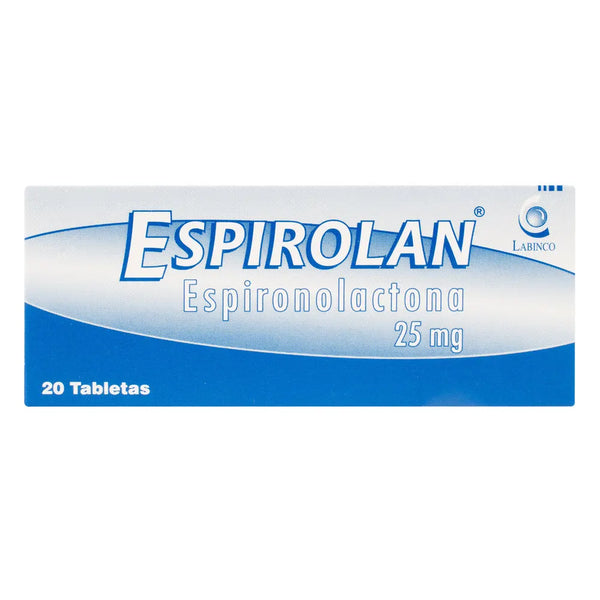 Espirolan 25 Mg Caja X 20 Tab (Espironalactona)