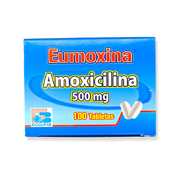 Eumoxina (Amoxicilina) 500 Mg x 100 Tabletas Labquifar