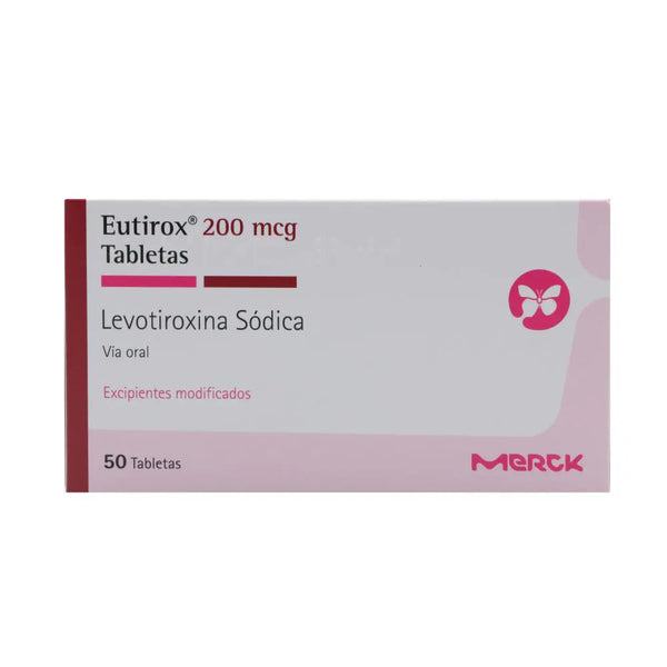 Eutirox 200 Mcg Caja X 50 Tab (Levotiroxina)