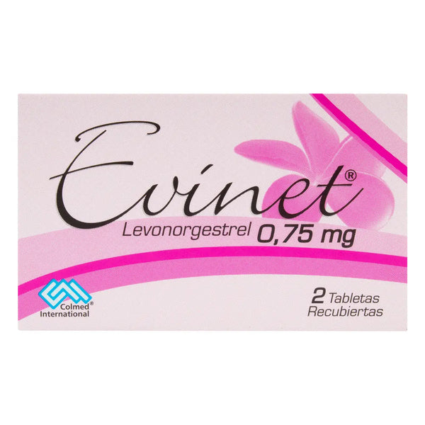 Evinet 0.75 Mg Caja X 2 Tab (Levonorgestrel)