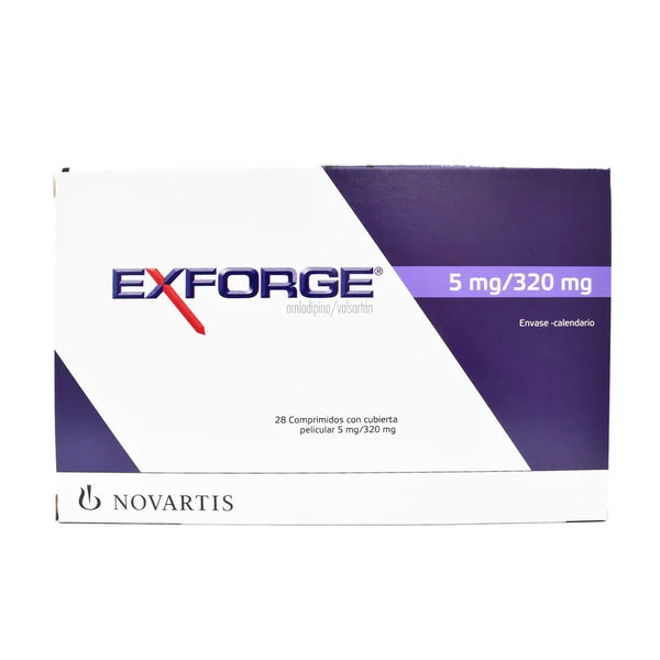 Exforge Fct 320/5 Caja X 28 Tab (Amlodipino - Valsartan)