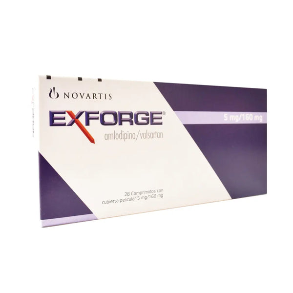 Exforge Fct 5/160 Caja X 28 Tab (Amlodipino - Valsartan)
