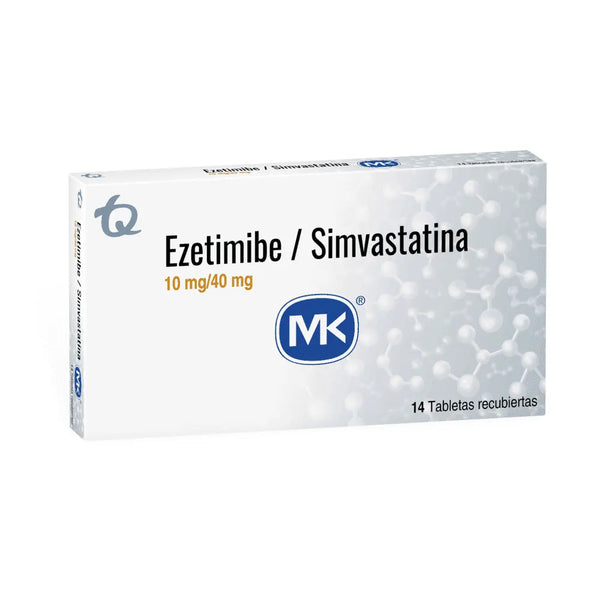 Ezetimibe/Simvastat 10/40Mg (Mk) Caja X 14 Tab (Ezetimiba - Simvastatina)
