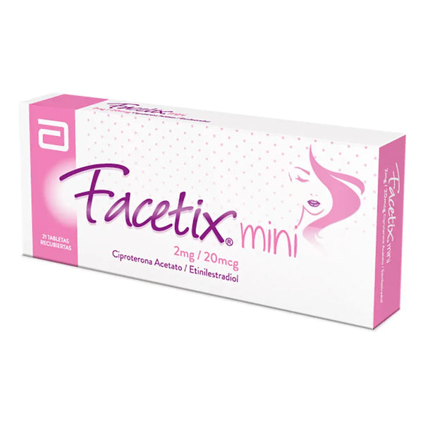 Facetix Mini 2 Mg/20 Mcg Caja X 28 Mg (Ciproterona - Etinilestradiol)
