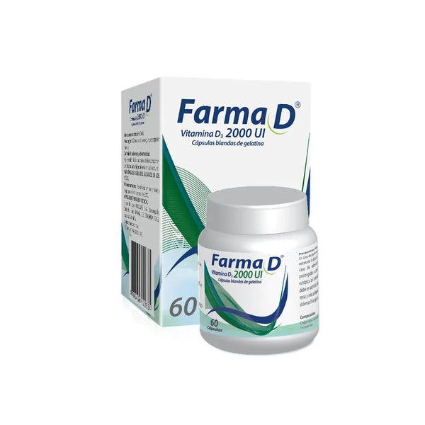 Farma D 2000 Ui Frasco X 60 Cap (Colecalciferol)