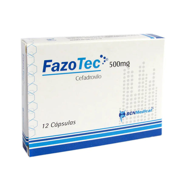 Fazotec 500 Mg (Cefadroxilo) Caja X 12 Tab (Cefadroxilo)