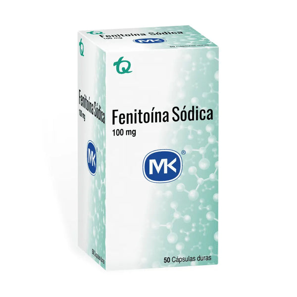 Fenitoina Sodica 100Mg (Mk) Frasco X 50 Cap (Fenitoina)