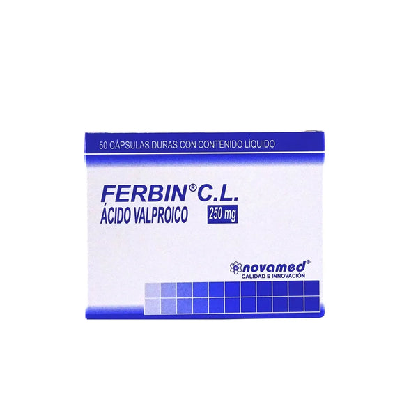 Ferbin 250 Mg Caja X 50 Tab (Acido Valproico Susp Iny)