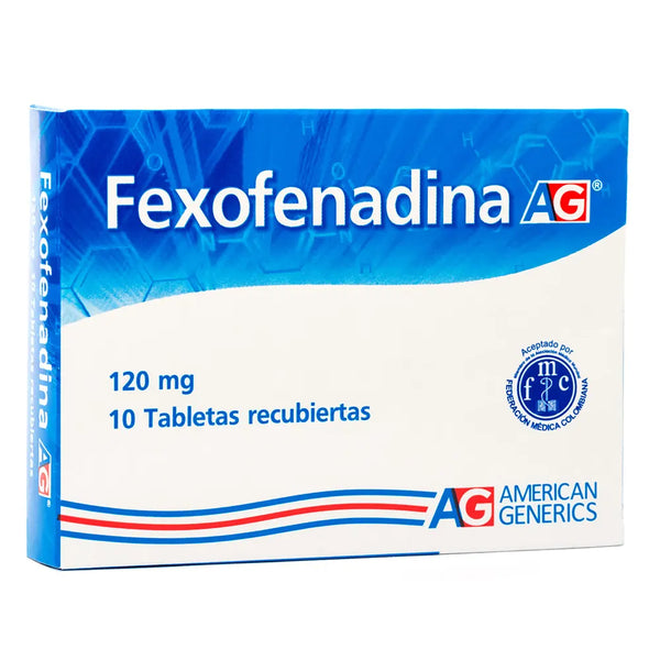 Fexofenadina 120 Mg (Ag) Caja X 10 Tab (Fexofenadina)