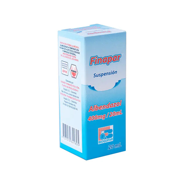 Finapar 200 (Albendazol ) Suspension Frasco X 20 Ml