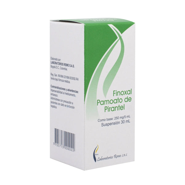 Finoxal Jarabe Frasco X 30 Ml (Pamoato Pirantel)