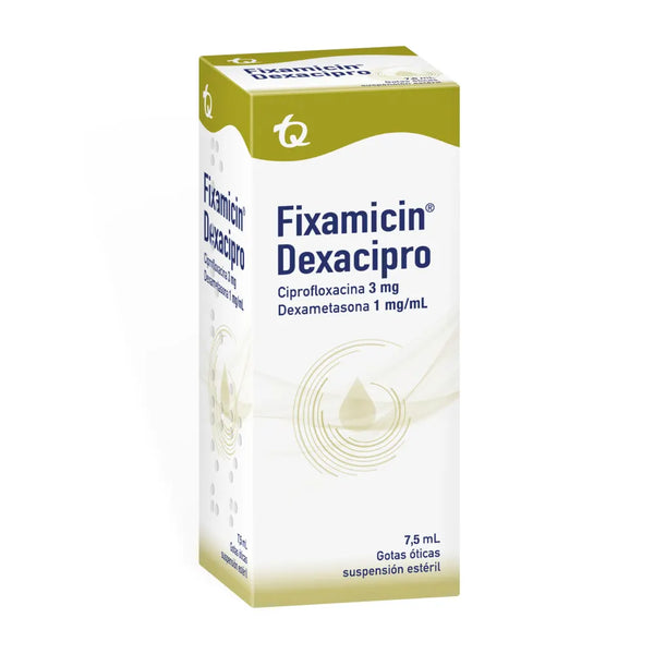 Fixamicin Dexacipro Frasco X 7.50 Ml (Ciprofloxacino - Dexametasona)