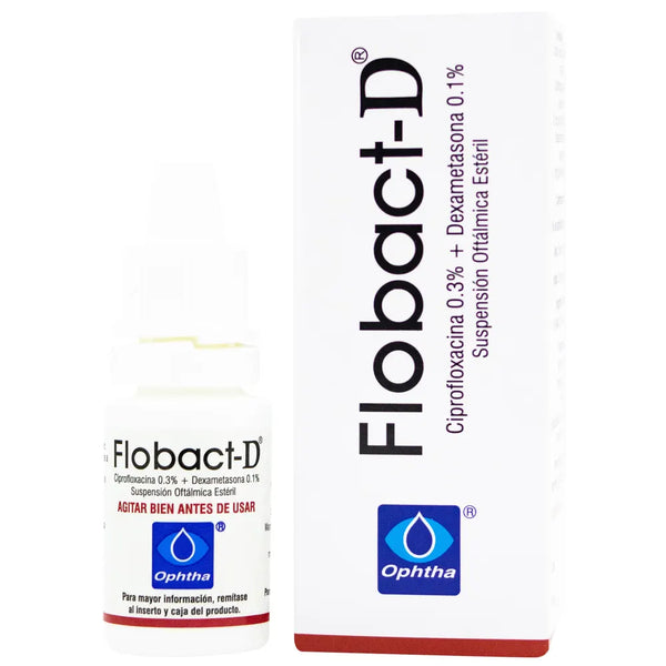 Flobact D Frasco X 5.00 Ml (Ciprofloxacino - Dexametasona)