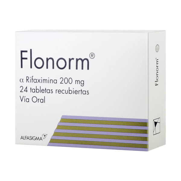 Flonorm 200 Mg Caja X 24 Tab (Rifaximina)
