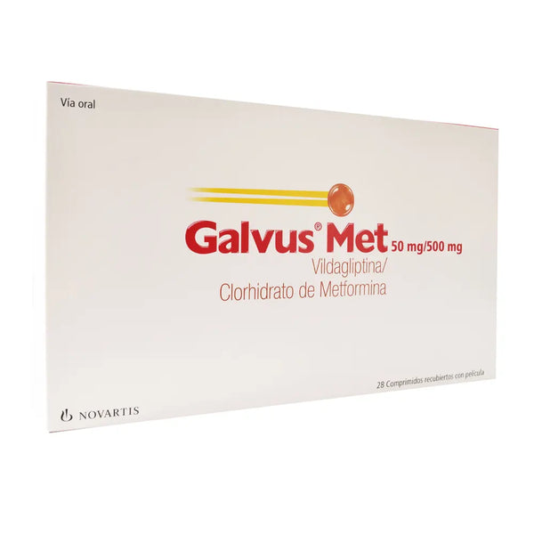 Galvus Met 50/500 Mg Caja X 28 Tab (Metformina - Vildagliptina)
