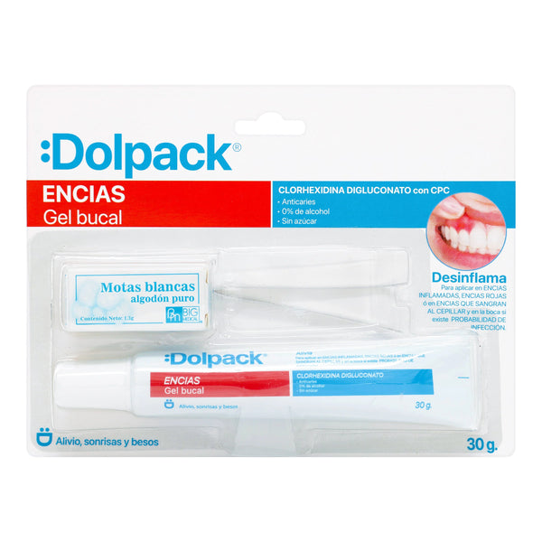 Gel Bucal Dolpack Encias Clorhexidina Digluconato Con CPC x 30 Gr