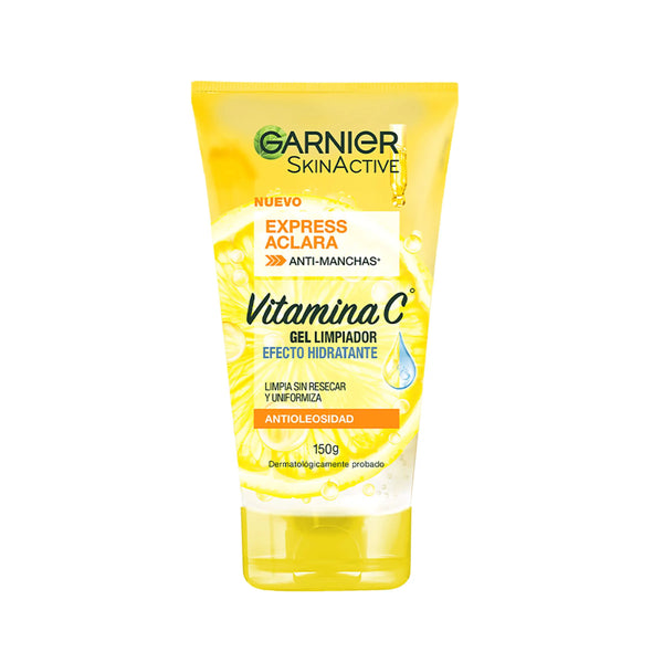 Gel Limpiador Hidratante Garnier Express Aclara Vitamina C Frasco X 150 Ml