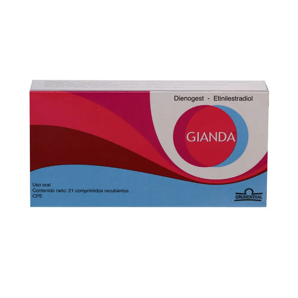 Gianda Caja X 21 Tab (Dienogest Estrogeno - Etinilestradiol)