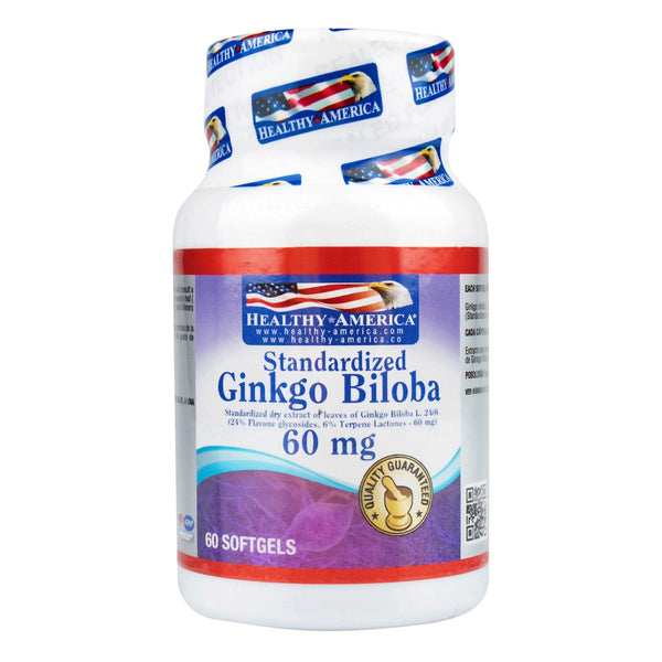 Ginkgo Biloba Healthy 60 Mg 60 Softgels