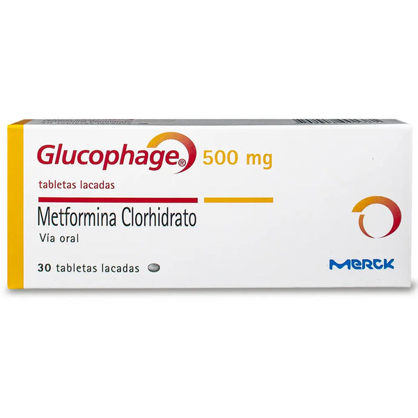Glucophage 500 Mg Caja X 30.00 Tab (Metformina)