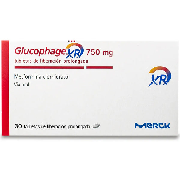 Glucophage Xr 750 Mg Caja X 30.00 Tab (Metformina)