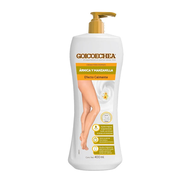 Goicoechea Crema Para Piernas Arnica Y Manzanilla Efecto Calmante x 400 Ml
