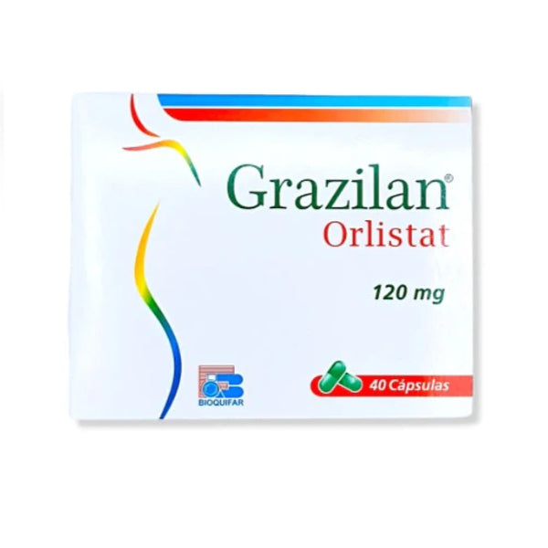 Grazilan (Orlistat) 120 Mg 40 Capsulas