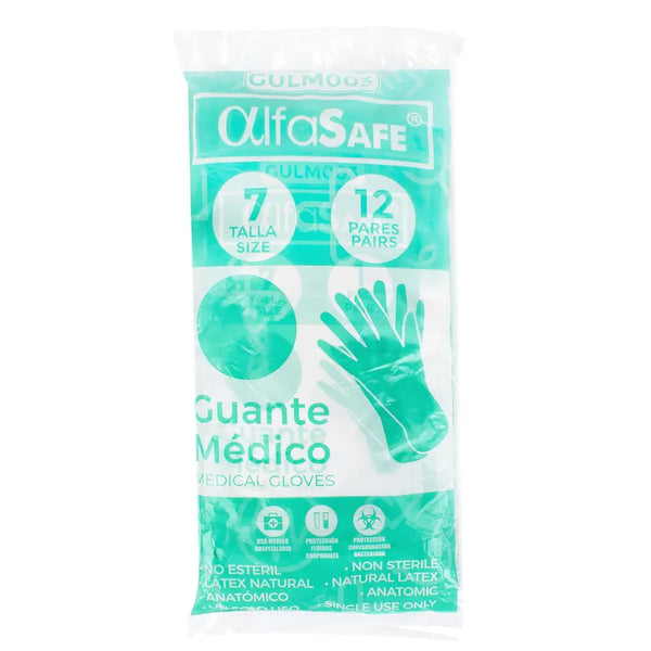 Guante Cirugia Alfa 7 12 Unds
