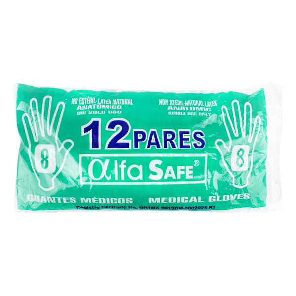 Guante Cirugia Alfa 8 12 Unds