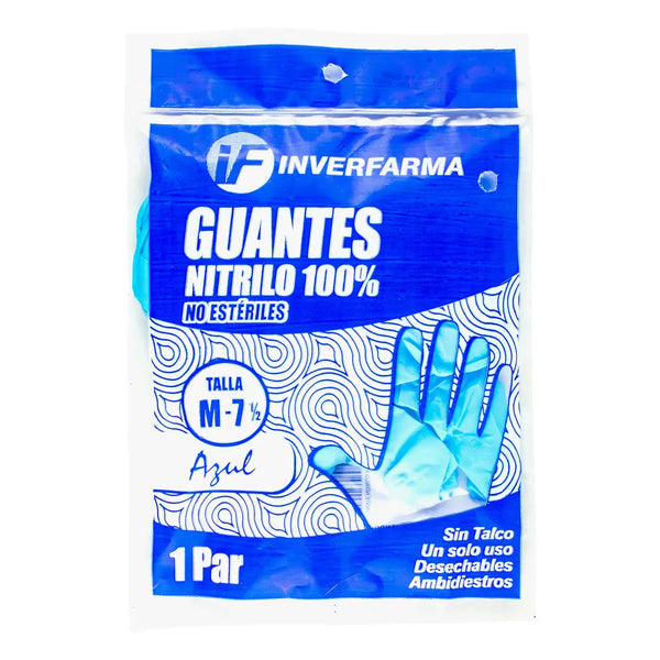 Guante Nitrilo No Esteril Talla M Bolsa Xun Par