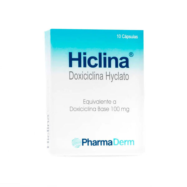 Hiclina 100 Mg Caja X 10 Tab (Doxiciclina)