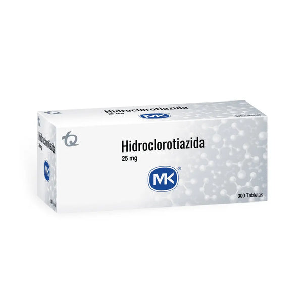 Hidroclorotiazida 25 Mg (Mk) Caja X 300 Tab (Hidroclorotiazida)