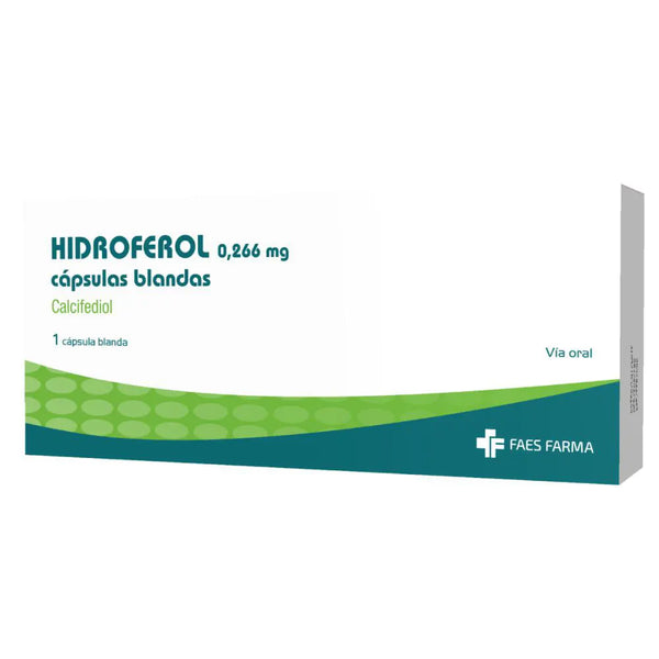 Hidroferol 0.266 Mg (Calcifediol) Caja X 1 Capsula Blanda (Calcifediol)