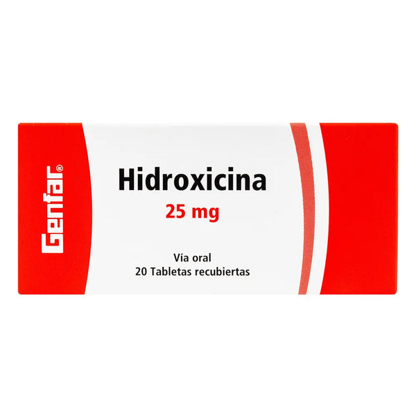 Sobre x 10 Tableta Hidroxicina 25 Mg (Genfar)
