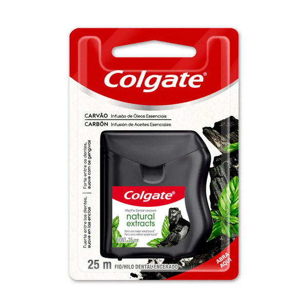 Hilo Dental Colgate Natural Extratos De Carbon25M Blister X 25 Grs