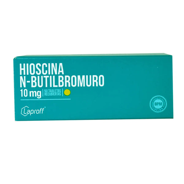 Hioscina N-Butil Bromuro 10 Mg Tabletas Recubiertas Caja X 50 Tabl Caja X 50 Tab (Hioscina)