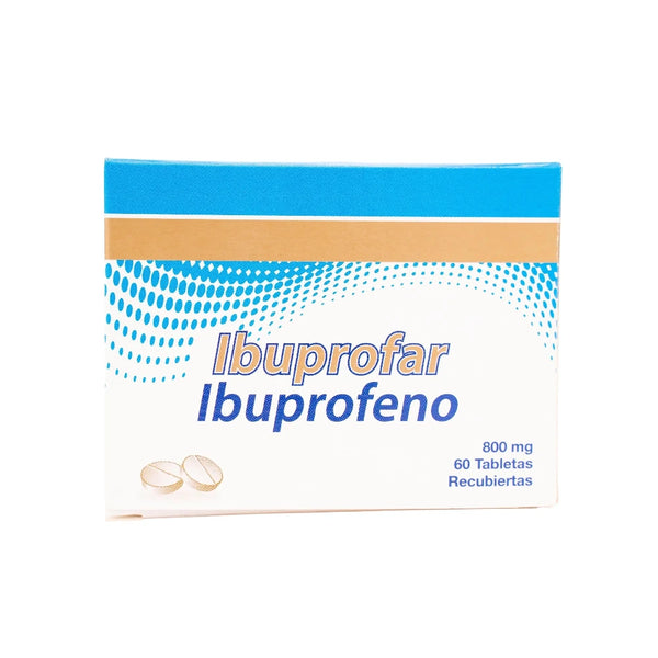Ibuprofar (Ibuprofeno) 800 Mg X 60 Tabletas