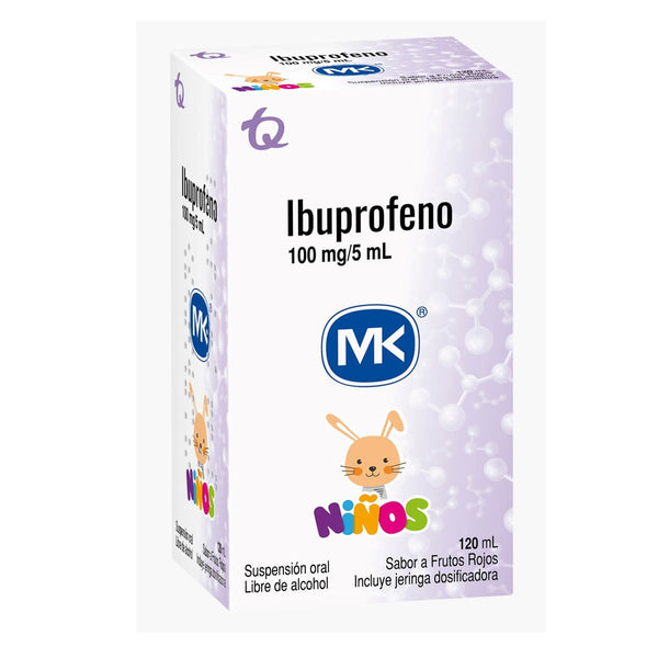 Ibuprofeno 100Mg/5Ml Susp 120 Ml Mk